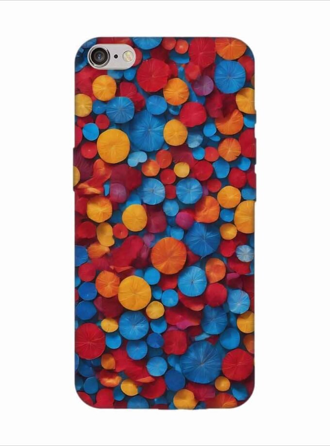 Apple Iphone 6S Logo Cut Back Case Covers Blue Background
