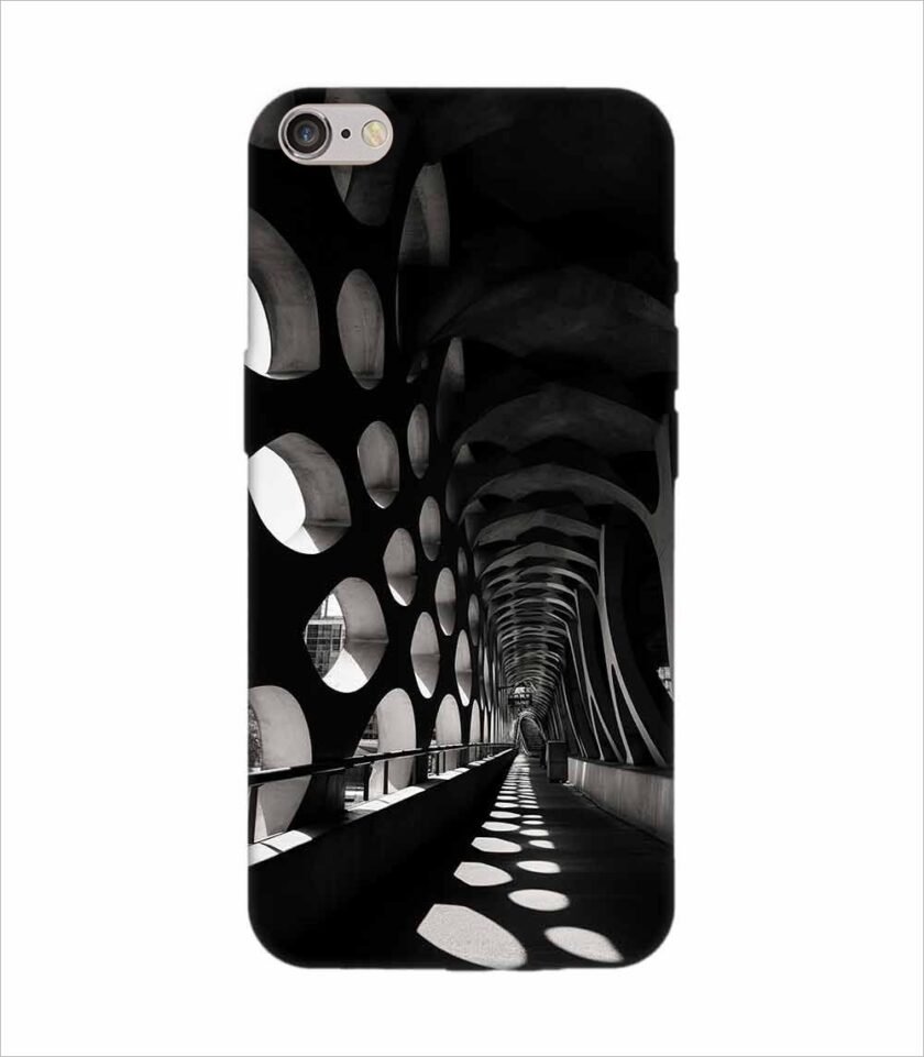 Apple Iphone 6S Logo Cut Back Case Covers Bridge That Has Tunnel That Has Lot Holes It