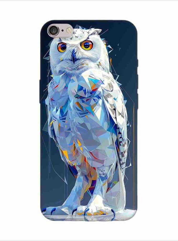 Apple Iphone 6S Logo Cut Back Case Covers Captivating Animal Portraits Cyber Pet Style Vibrant Colors Stunning Digital Art