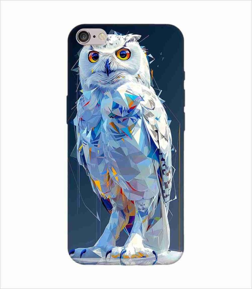 Apple Iphone 6S Logo Cut Back Case Covers Captivating Animal Portraits Cyber Pet Style Vibrant Colors Stunning Digital Art