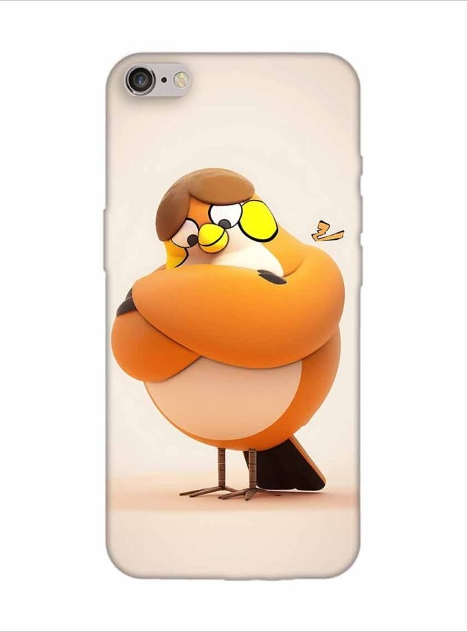 Apple Iphone 6S Logo Cut Back Case Covers Cartoon Character Man With Glasses Hat
