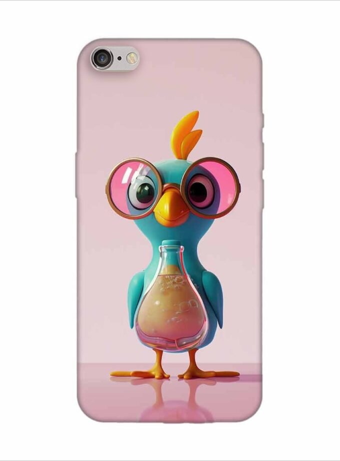 Apple Iphone 6S Logo Cut Back Case Covers Cartoon Digital Avatar Beaker Babe