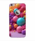 Apple Iphone 6S Plus Logo Cut Back Case Covers 3D Render Colorful Objects Isolated Background