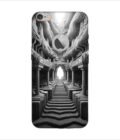Apple Iphone 6S Plus Logo Cut Back Case Covers Abstract Geometry Black White Illustration