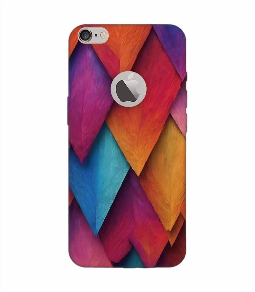 Apple Iphone 6S Plus Logo Cut Back Case Covers Abstract Textured Backdrop Background