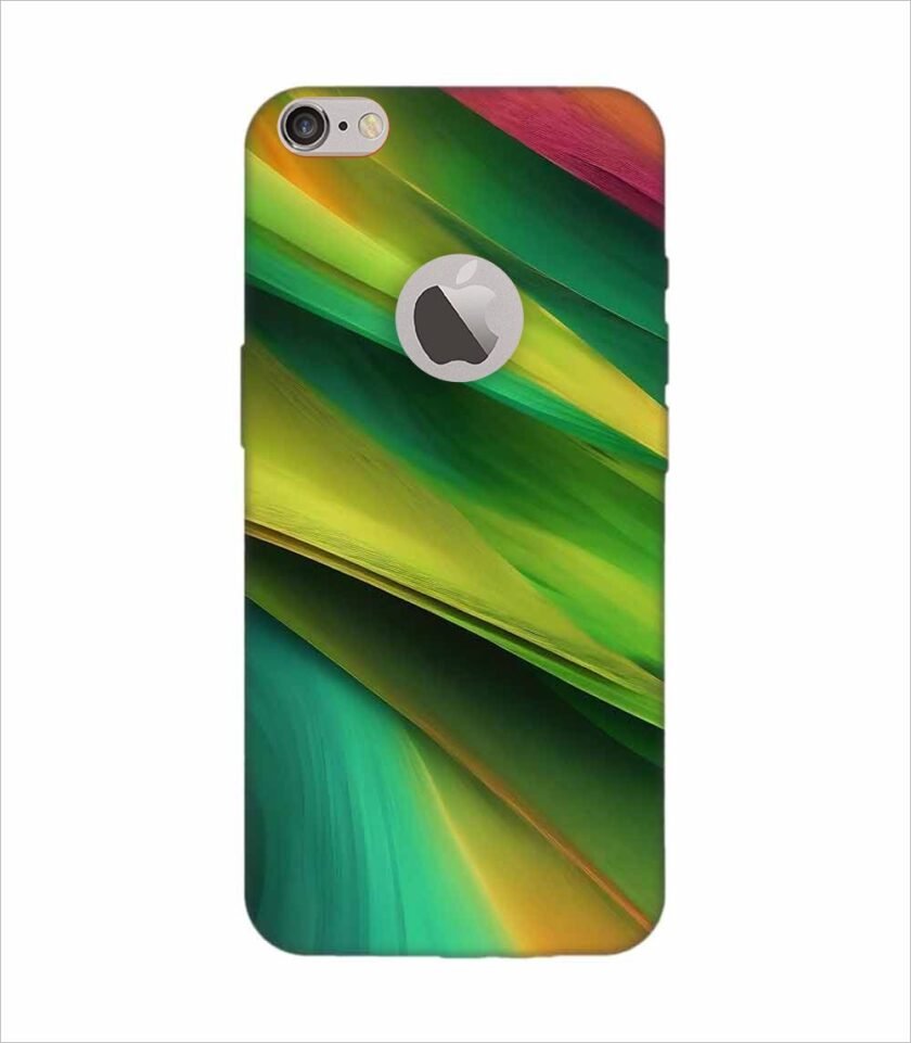 Apple Iphone 6S Plus Logo Cut Back Case Covers Background Colourful Multicolour