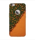 Apple Iphone 6S Plus Logo Cut Back Case Covers Bright Thick Textured Orange Horizontal Background Fall Autumn Background Halloween Thanksgiving