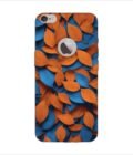 Apple Iphone 6S Plus Logo Cut Back Case Covers Close Up Bunch Orange Blue Leaves Generative Ai