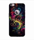 Apple Iphone 6S Plus Logo Cut Back Case Covers Colorful Poster With Swirly Pattern