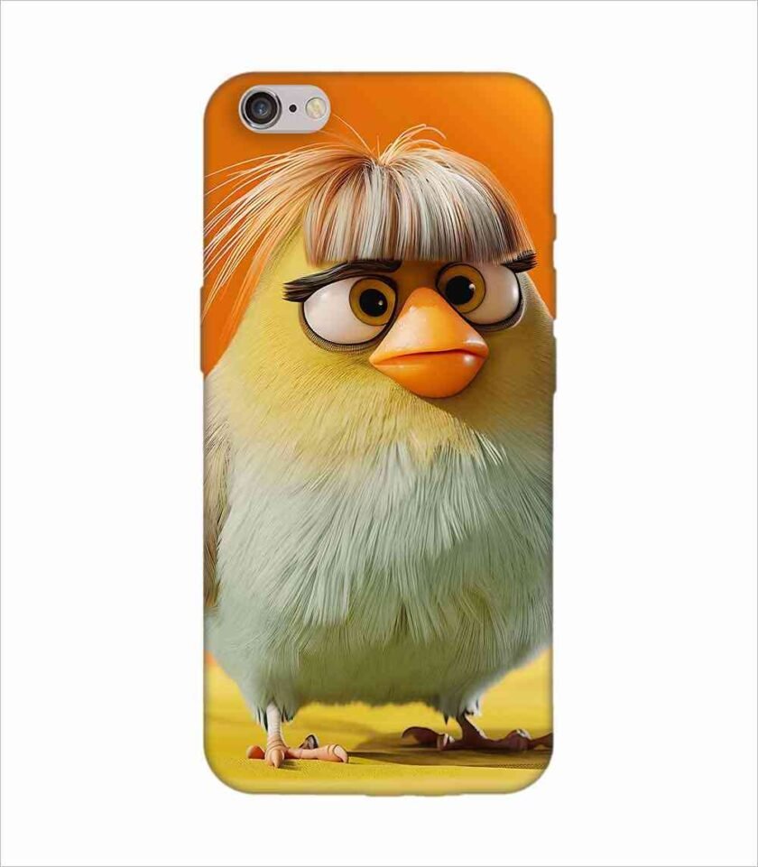 Apple Iphone 6S Plus Back Case Covers Close Up Bird With Wig Glasses