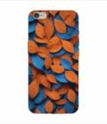 Apple Iphone 6S Plus Back Case Covers Close Up Bunch Orange Blue Leaves Generative Ai