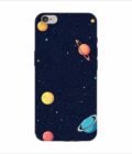 Apple Iphone 6S Plus Back Case Covers Colorful Planets Stars Space Galaxy Background Illustration