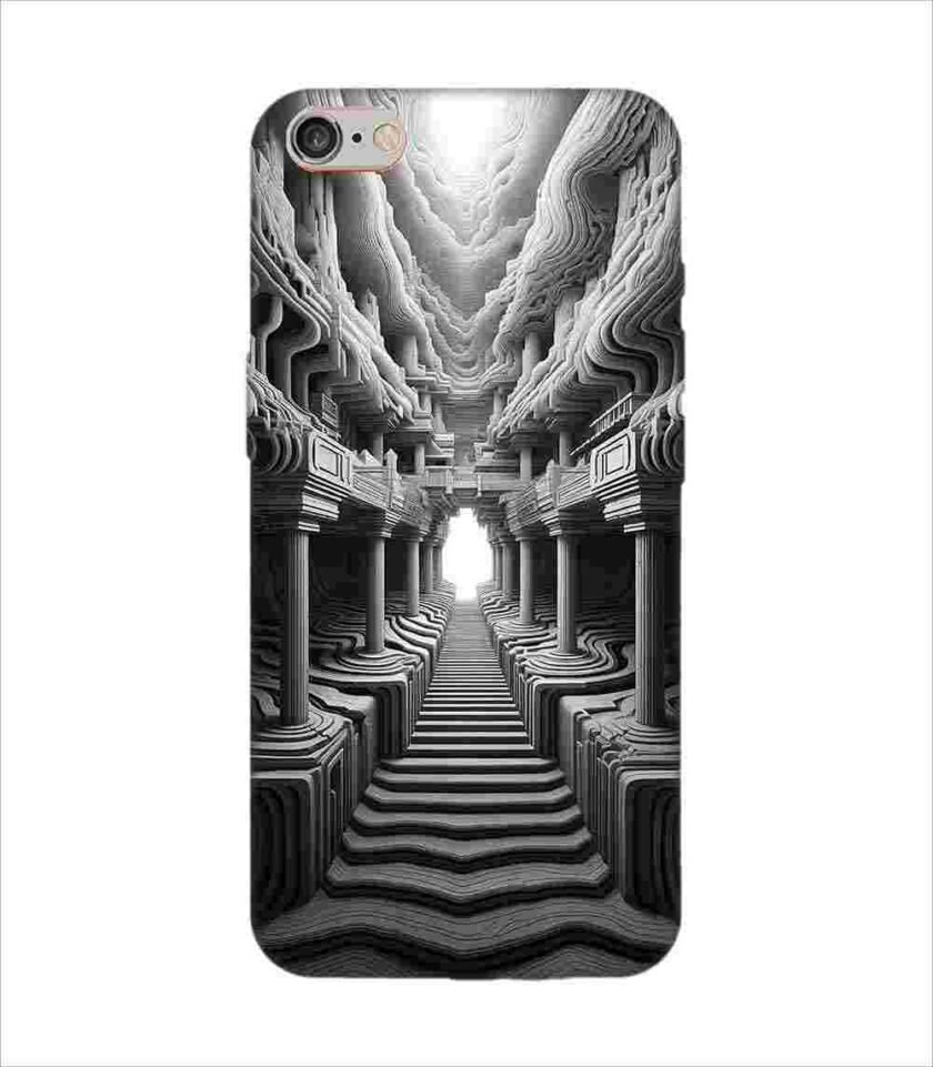 Apple Iphone 6S Back Case Covers Abstract Geometry Black White Illustration