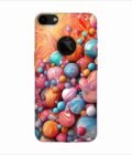 Apple Iphone 7 Logo Cut Back Case Covers Abstract Texture Background