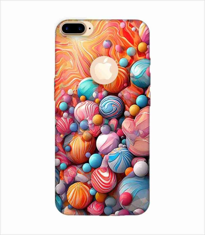 Apple Iphone 7 Plus Logo Cut Back Case Covers Abstract Texture Background