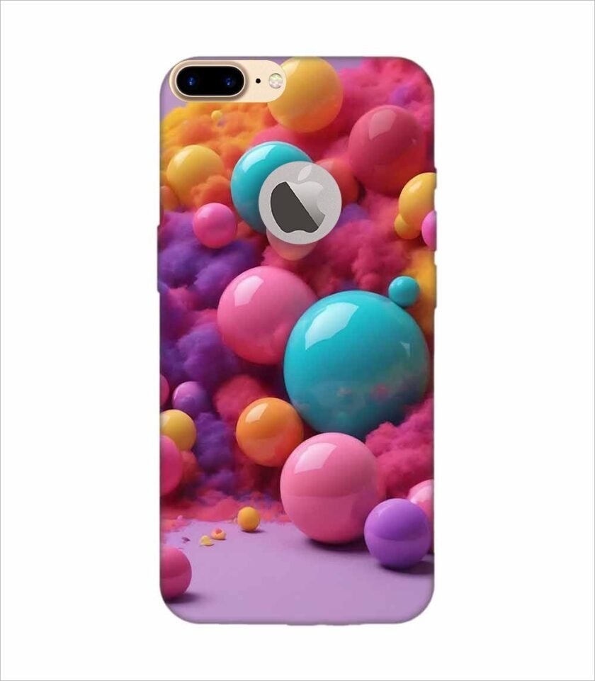 Apple Iphone 7 Plus Back Case Covers 3D Render Colorful Objects Isolated Background