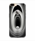 Apple Iphone 7 Plus Back Case Covers Abstract Black 3D Background