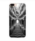 Apple Iphone 7 Plus Back Case Covers Abstract Geometry Black White Illustration