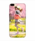Apple Iphone 7 Plus Back Case Covers Beginning Spring Illustration 3D Illustration Girl Running Spring