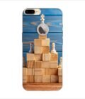 Apple Iphone 7 Plus Back Case Covers Business Hierarchy Ranking Strategy Concept With Chess Pieces Standing Pyramid Wooden Building Blocks With King Top With Copy Space