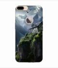 Apple Iphone 7 Plus Back Case Covers Charming Stone House Sits Perched High Atop Mountain Cliff With Snowcapped Peaks Distance