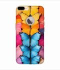 Apple Iphone 7 Plus Back Case Covers Closeup Colorful Butterfly Collection Display