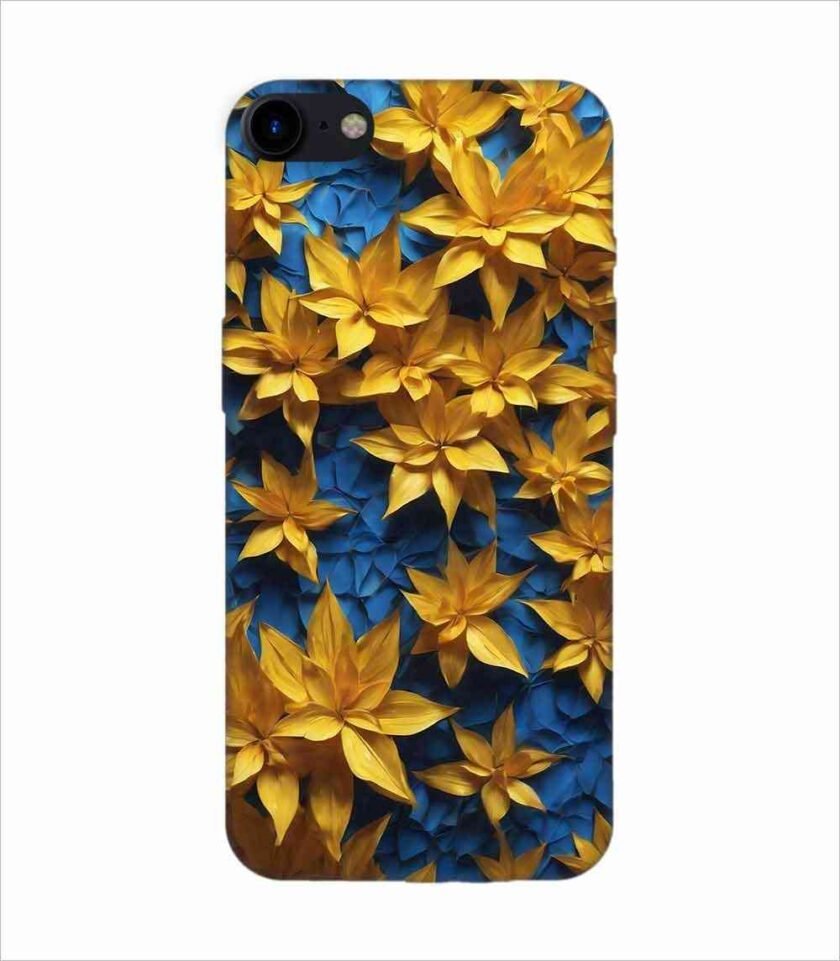 Apple Iphone 7 Back Case Covers Colorful Background With Blue Yellow Background