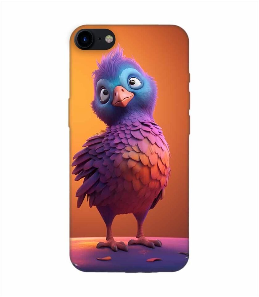 Apple Iphone 7 Back Case Covers Colorful Bird Is Standing Table Generative Ai Image