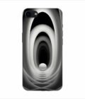 Apple Iphone 8 Plus Back Case Covers Abstract Black 3D Background