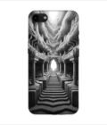 Apple Iphone 8 Plus Back Case Covers Abstract Geometry Black White Illustration