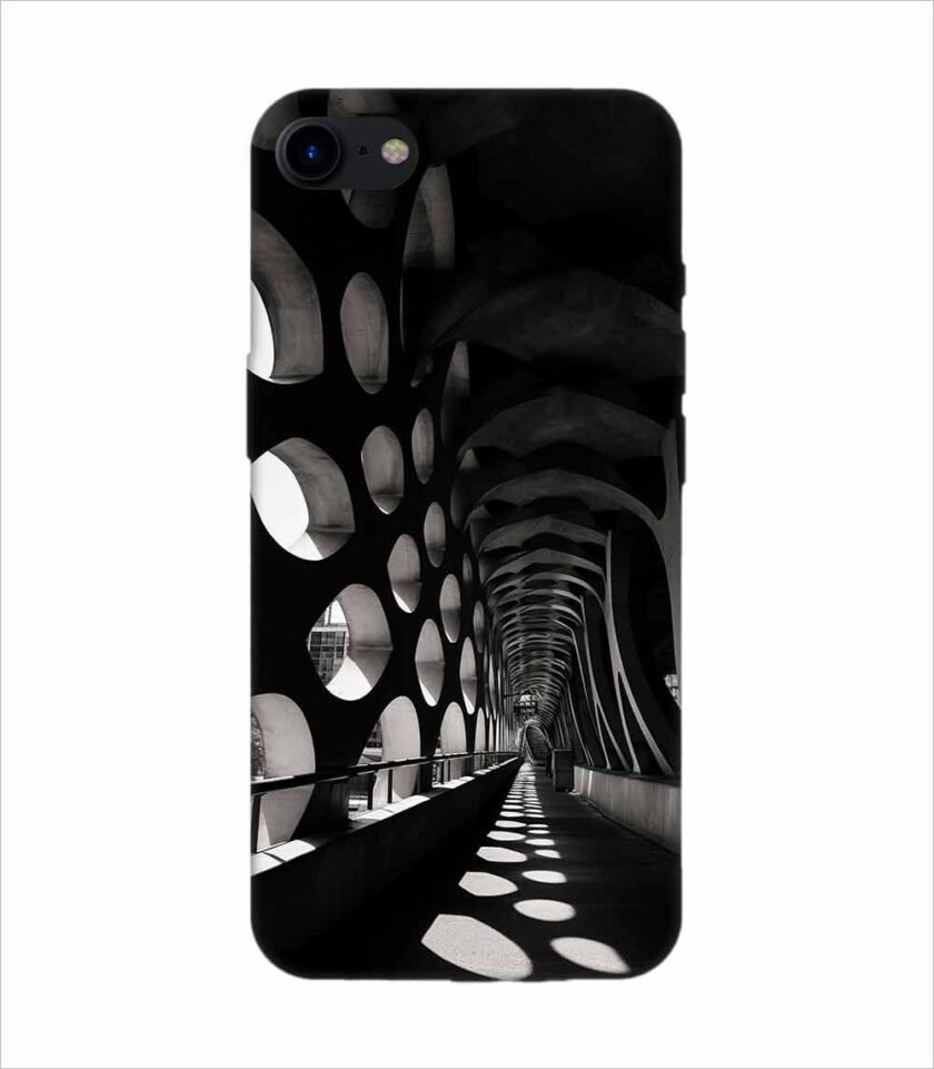 Apple Iphone 8 Plus Back Case Covers Bridge That Has Tunnel That Has Lot Holes It