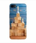 Apple Iphone 8 Plus Back Case Covers Business Hierarchy Ranking Strategy Concept With Chess Pieces Standing Pyramid Wooden Building Blocks With King Top With Copy Space