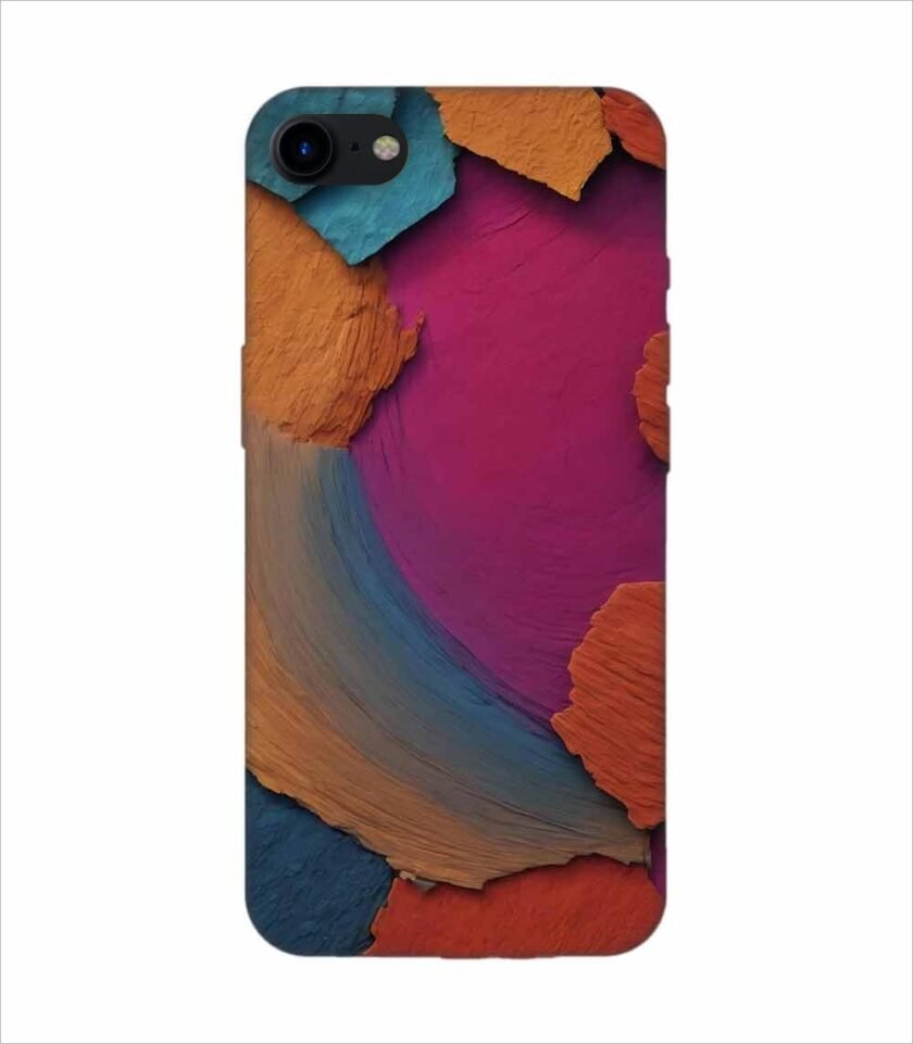 Apple Iphone 8 Plus Back Case Covers Closeup Color Textured Surface