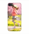 Apple Iphone Se Back Case Covers Beginning Spring Illustration 3D Illustration Girl Running Spring