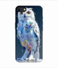 Apple Iphone Se Back Case Covers Captivating Animal Portraits Cyber Pet Style Vibrant Colors Stunning Digital Art