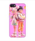 Apple Iphone Se Back Case Covers Cartoon Couple Young Man Woman With Balloons Life Preserver Generative Ai