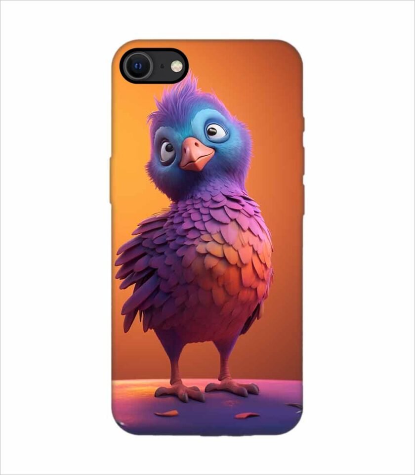 Apple Iphone Se Back Case Covers Colorful Bird Is Standing Table Generative Ai Image