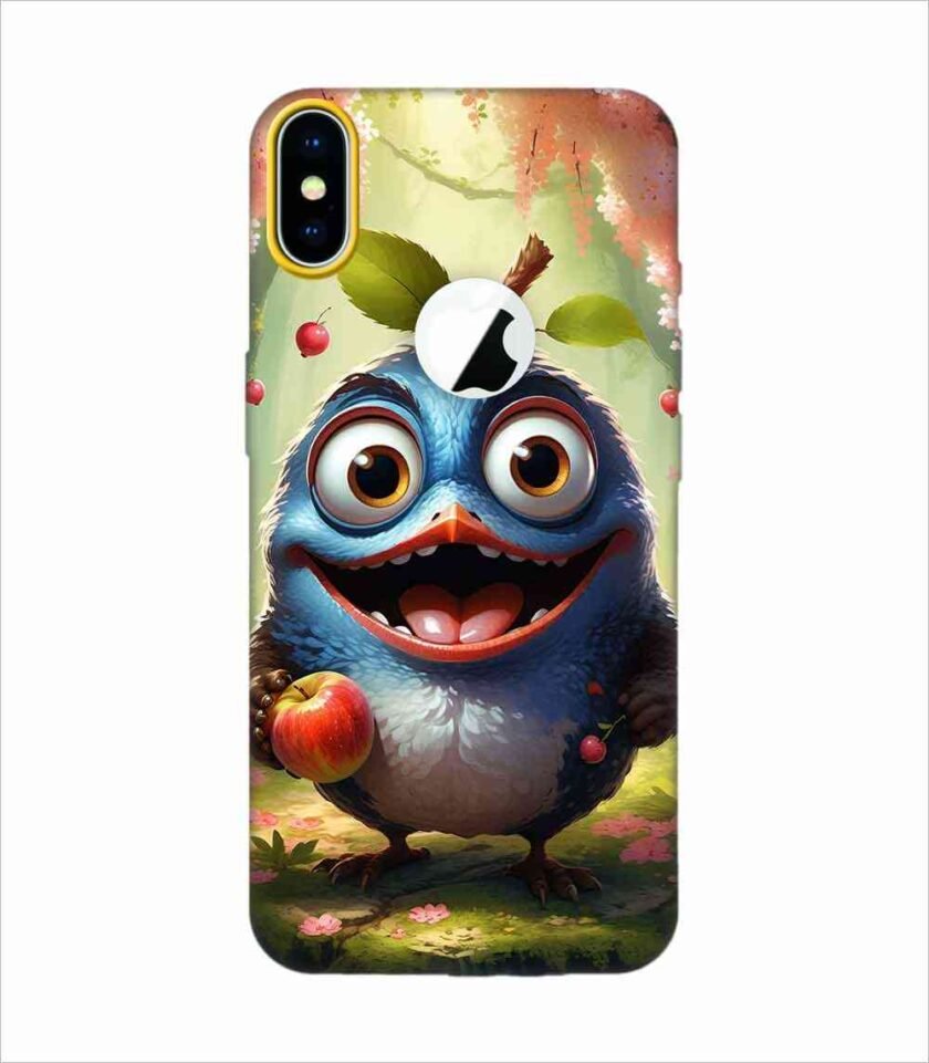 Apple Iphone X Logo Cut Back Case Covers Apple With Big Smile It S Face
