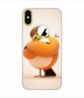 Apple Iphone X Logo Cut Back Case Covers Cartoon Character Man With Glasses Hat