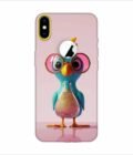 Apple Iphone X Logo Cut Back Case Covers Cartoon Digital Avatar Beaker Babe