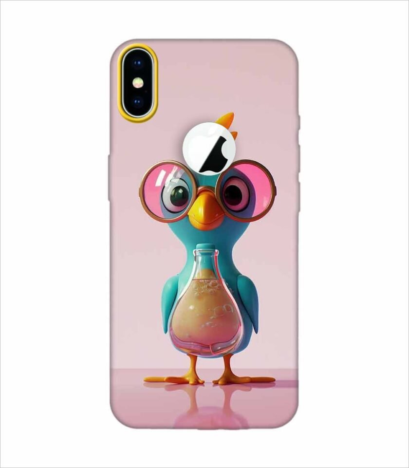 Apple Iphone X Logo Cut Back Case Covers Cartoon Digital Avatar Beaker Babe