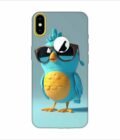 Apple Iphone X Logo Cut Back Case Covers Cartoon Digital Avatar Tweeting Translate
