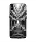 Apple Iphone X Back Case Covers Abstract Geometry Black White Illustration