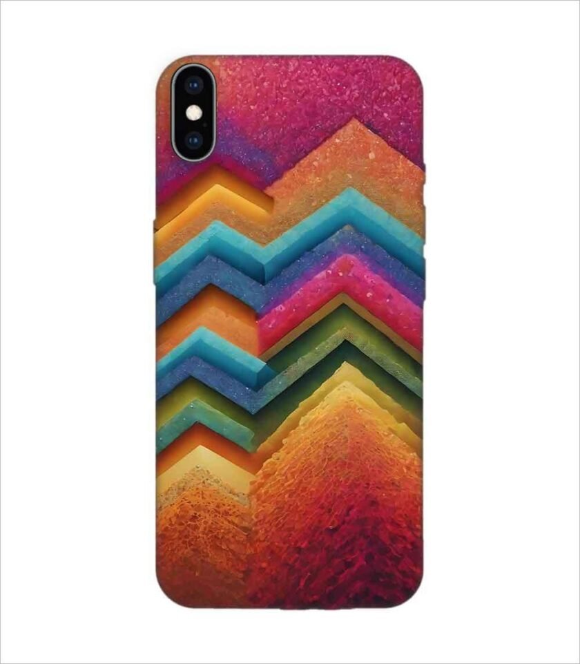 Apple Iphone X Back Case Covers Artistic Background Wallpaper With Color Halftone Effect