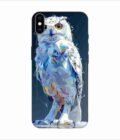 Apple Iphone X Back Case Covers Captivating Animal Portraits Cyber Pet Style Vibrant Colors Stunning Digital Art