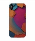 Apple Iphone X Back Case Covers Closeup Color Textured Surface