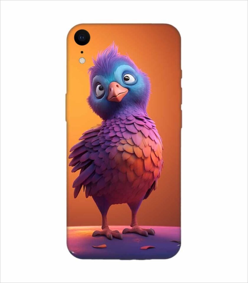 Apple Iphone Xr Back Case Covers Colorful Bird Is Standing Table Generative Ai Image