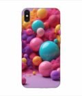 Apple Iphone Xs Max Logo Cut Back Case Covers 3D Render Colorful Objects Isolated Background