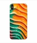 Apple Iphone Xs Max Logo Cut Back Case Covers Abstract Geometric Mobile Wallpaper Background