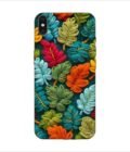 Apple Iphone Xs Max Logo Cut Back Case Covers Abstract Technology Fractal Background With Neon Plant Pattern Dark Background Illustration
